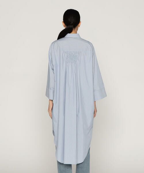 Precious Mild / プレシャスマイルド シャツ・ブラウス | ポリエステルストライプ ロングシャツ | 詳細8