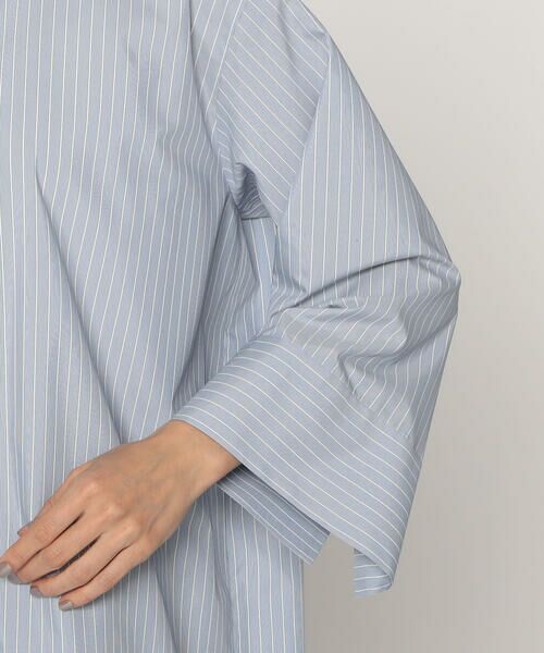 Precious Mild / プレシャスマイルド シャツ・ブラウス | ポリエステルストライプ ロングシャツ | 詳細10