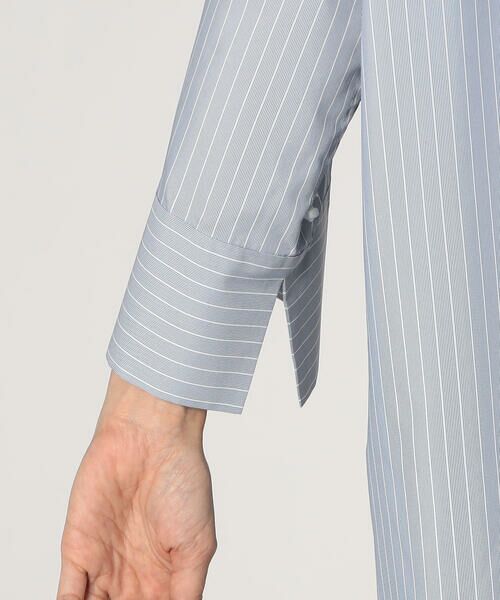 Precious Mild / プレシャスマイルド シャツ・ブラウス | ポリエステルストライプ ロングシャツ | 詳細11