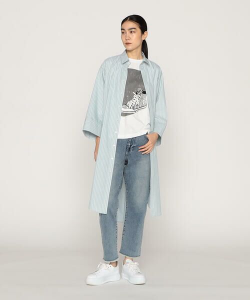 Precious Mild / プレシャスマイルド シャツ・ブラウス | ポリエステルストライプ ロングシャツ | 詳細16