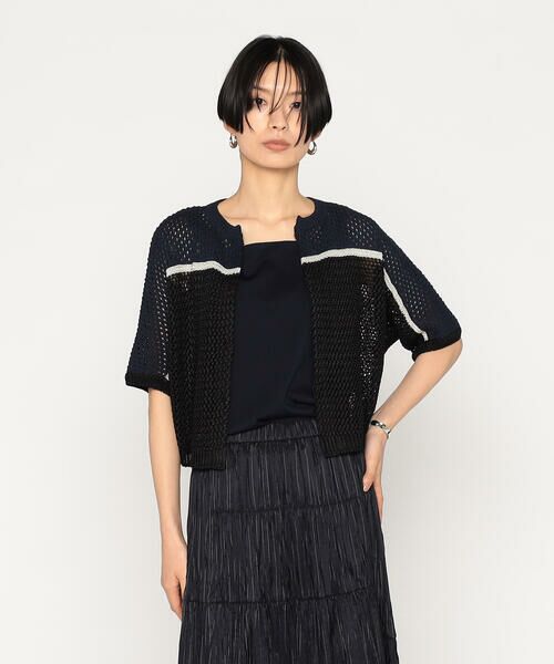 Precious Mild / プレシャスマイルド ニット・セーター | メッシュ柄ニットボレロ  <br> | 詳細4