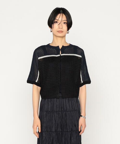 Precious Mild / プレシャスマイルド ニット・セーター | メッシュ柄ニットボレロ  <br> | 詳細7