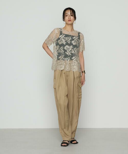 Precious Mild / プレシャスマイルド シャツ・ブラウス | サフィランリバーレース大柄 ブラウス | 詳細1