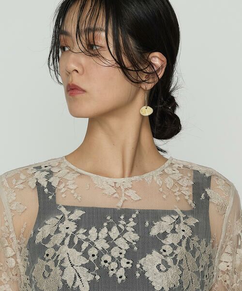 Precious Mild / プレシャスマイルド シャツ・ブラウス | サフィランリバーレース大柄 ブラウス | 詳細6