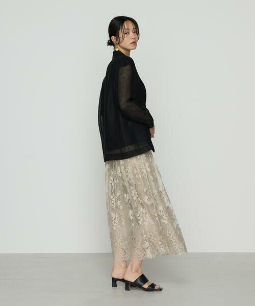 Precious Mild / プレシャスマイルド ロング・マキシ丈スカート | サフィランリバーレース大柄 ロングスカート | 詳細3