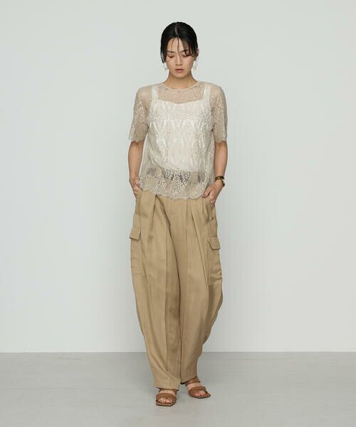 Precious Mild / プレシャスマイルド その他パンツ | VIS／LI BRIGHT TWILL バレルカーゴパンツ | 詳細9