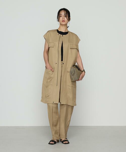 Precious Mild / プレシャスマイルド ベスト | VIS／LI BRIGHT TWILL ジレワンピース | 詳細1