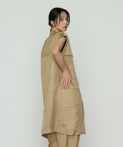 Precious Mild / プレシャスマイルド ベスト | VIS／LI BRIGHT TWILL ジレワンピース | 詳細7