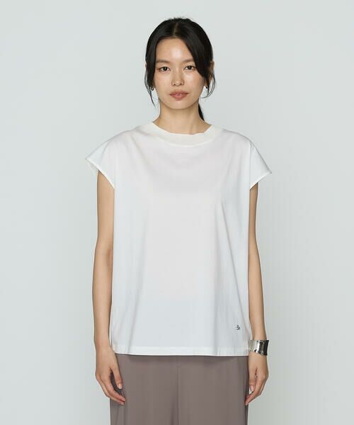 Precious Mild / プレシャスマイルド Tシャツ | ナイロンプレーティング天竺 リブ衿Tシャツ<br> | 詳細3