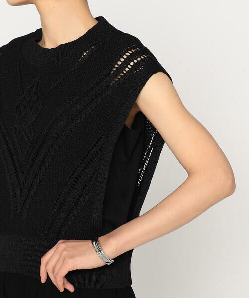 Precious Mild / プレシャスマイルド ニット・セーター | 透かしケーブル柄 ニットベスト | 詳細8