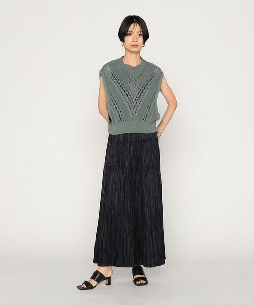 Precious Mild / プレシャスマイルド ニット・セーター | 透かしケーブル柄 ニットベスト | 詳細11