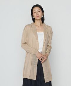 カーディガン サイズ42 ベージュ TOMORROWLAND tricot コットンポリエステル Vネックカーディガン