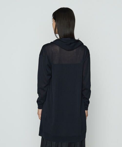 DAMIR DOMA フード付きブラックカーディガン DAMIR DOMA フード付きブラックカーディガン