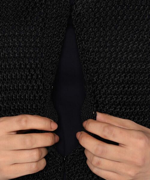 Precious Mild / プレシャスマイルド ニット・セーター | 〔 +サイズ 〕 メッシュ柄ニットボレロ | 詳細13