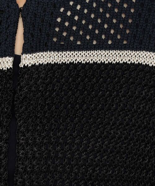 Precious Mild / プレシャスマイルド ニット・セーター | 〔 +サイズ 〕 メッシュ柄ニットボレロ | 詳細14