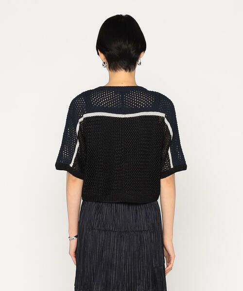 Precious Mild / プレシャスマイルド ニット・セーター | 〔 +サイズ 〕 メッシュ柄ニットボレロ | 詳細9