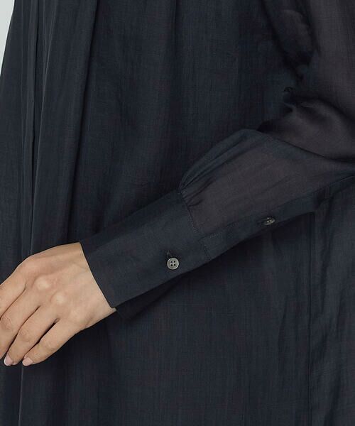 Precious Mild / プレシャスマイルド ロング・マキシ丈ワンピース | 〔 +サイズ 〕 マニッシュストライプ シャツドレス | 詳細10