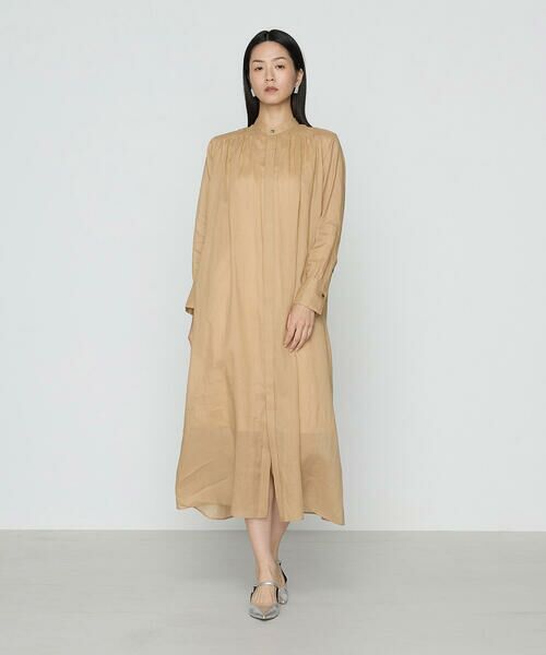 Precious Mild / プレシャスマイルド ロング・マキシ丈ワンピース | 〔 +サイズ 〕 マニッシュストライプ シャツドレス | 詳細15