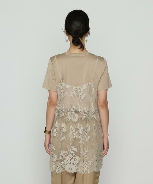 Precious Mild / プレシャスマイルド キャミソール・チューブトップ | 〔 +サイズ 〕 サフィランリバーレース大柄 キャミソール | 詳細6