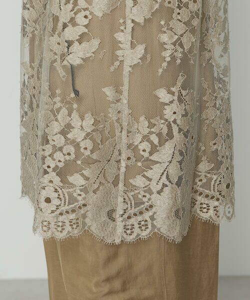 Precious Mild / プレシャスマイルド キャミソール・チューブトップ | 〔 +サイズ 〕 サフィランリバーレース大柄 キャミソール | 詳細8