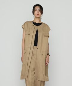 Precious Mild / プレシャスマイルド ベスト | 〔 +サイズ 〕 VIS／LI BRIGHT TWILL ジレワンピース