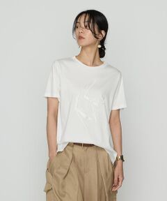 サイズ 〕 レーヨンストレッチニット ハイネック半袖プル