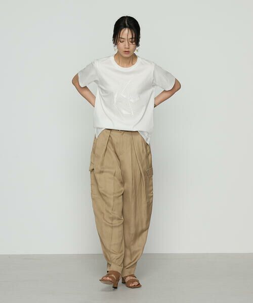 Precious Mild / プレシャスマイルド Tシャツ | 〔 +サイズ 〕 プレミアムスムース 幾何学刺繍Tシャツ | 詳細2