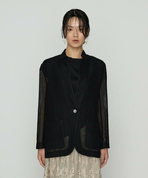 Precious Mild / プレシャスマイルド テーラードジャケット | 〔 +サイズ 〕 ツイスト本カラミ ジャケット | 詳細4