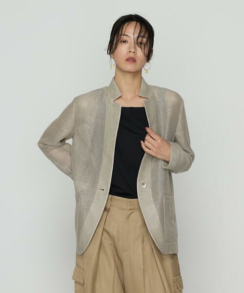 Precious Mild / プレシャスマイルド テーラードジャケット | 〔 +サイズ 〕 ツイスト本カラミ ジャケット | 詳細11