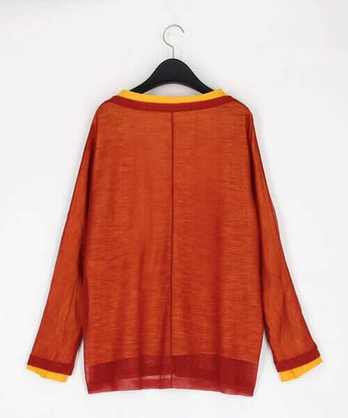 Precious Mild / プレシャスマイルド ニット・セーター | 紅葉の襲(かさね) ニットレイヤードプルオーバー | 詳細1