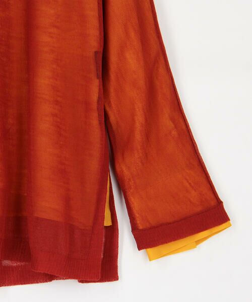 Precious Mild / プレシャスマイルド ニット・セーター | 紅葉の襲(かさね) ニットレイヤードプルオーバー | 詳細5