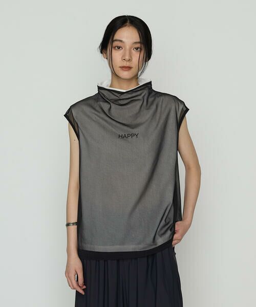 Precious Mild / プレシャスマイルド カットソー | シアーレイヤード プルオーバー | 詳細3