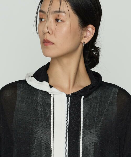 Precious Mild / プレシャスマイルド ニット・セーター | 黒白ニット パーカ | 詳細10