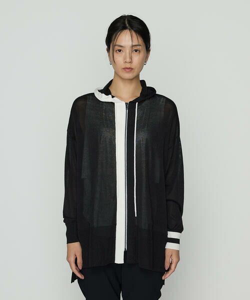 Precious Mild / プレシャスマイルド ニット・セーター | 黒白ニット パーカ | 詳細6