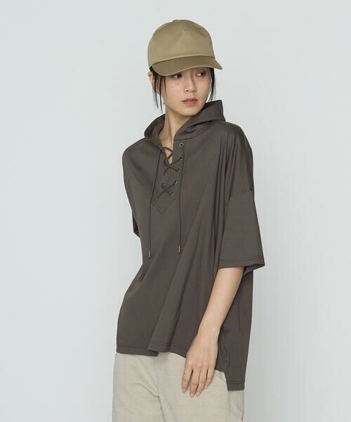 Precious Mild / プレシャスマイルド カットソー | レースアップ フーディープルオーバー | 詳細4