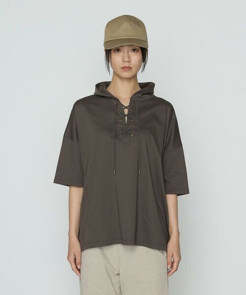 Precious Mild / プレシャスマイルド カットソー | レースアップ フーディープルオーバー | 詳細6