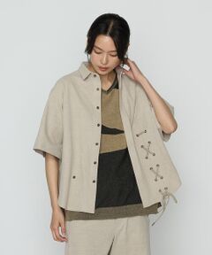 Precious Mild / プレシャスマイルド シャツ・ブラウス | 【セットアップ対応】レースアップ半袖シャツ