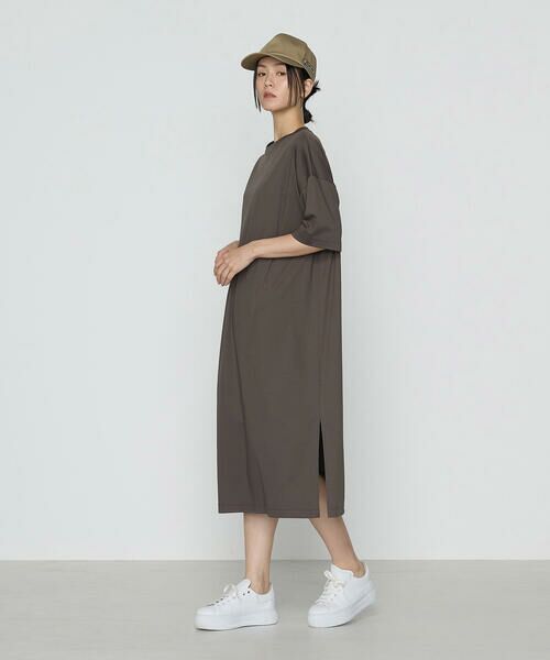 ella selectshop メモリータックコットンリネン　ワンピース PINKHUNT ワンピース ダブルボタンセーラー衿ワンピース 0116K