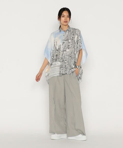 Precious Mild / プレシャスマイルド シャツ・ブラウス | カテドラルプリント スクエアシャツ | 詳細2