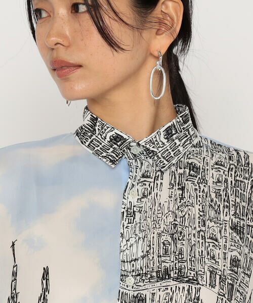 Precious Mild / プレシャスマイルド シャツ・ブラウス | カテドラルプリント スクエアシャツ | 詳細8