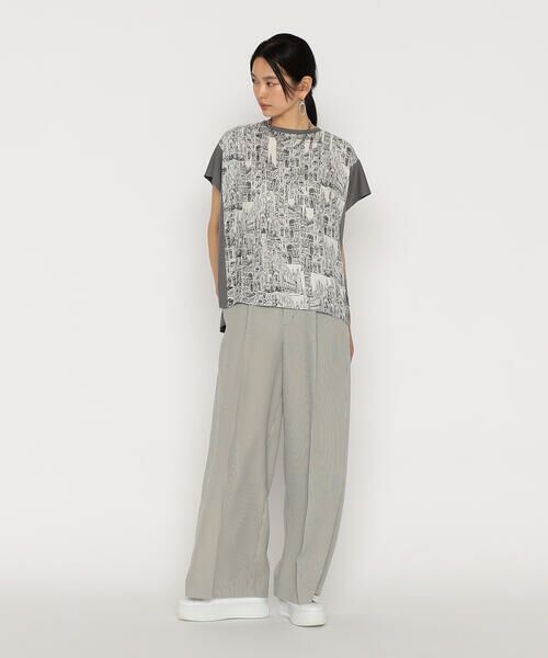 Precious Mild / プレシャスマイルド その他パンツ | ツイルストライプ ワイドパンツ | 詳細1