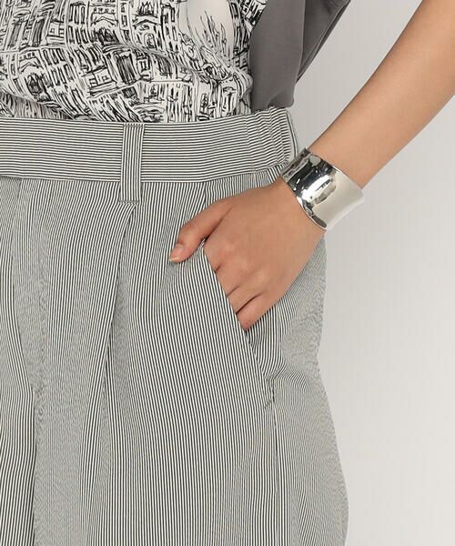 Precious Mild / プレシャスマイルド その他パンツ | ツイルストライプ ワイドパンツ | 詳細10