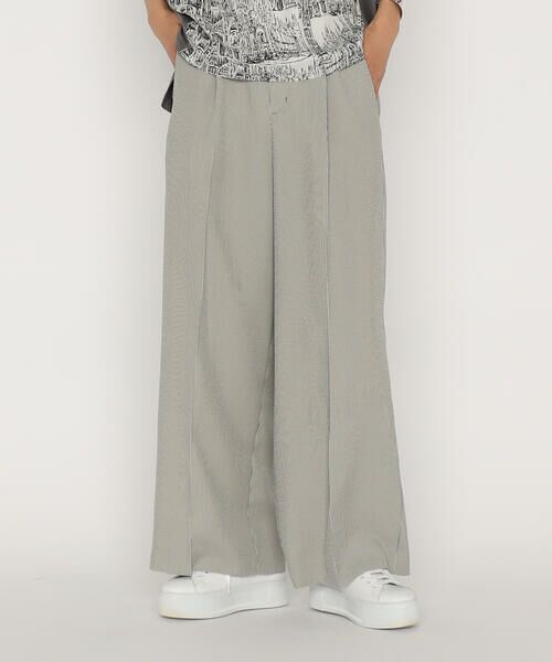 Precious Mild / プレシャスマイルド その他パンツ | ツイルストライプ ワイドパンツ | 詳細4