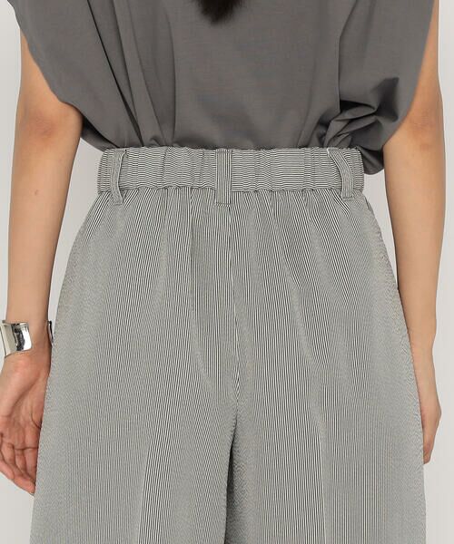 Precious Mild / プレシャスマイルド その他パンツ | ツイルストライプ ワイドパンツ | 詳細9