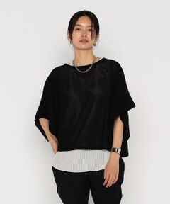 Precious Mild / プレシャスマイルド カットソー | ブラック×ストライプ アンサンブル