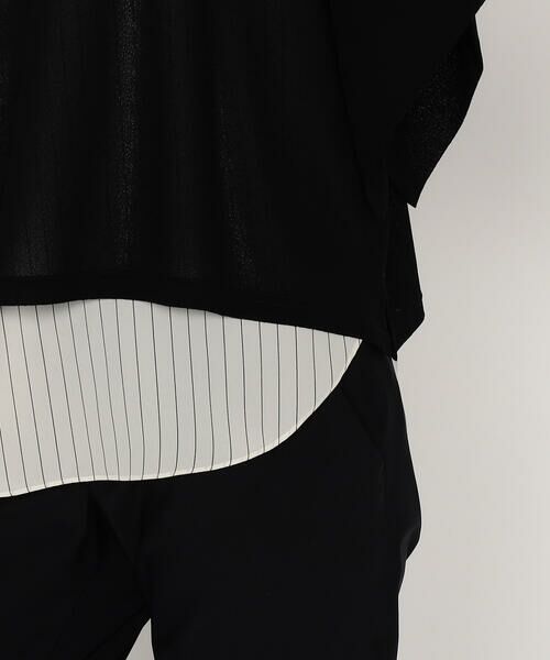 Precious Mild / プレシャスマイルド カットソー | ブラック×ストライプ アンサンブル | 詳細11