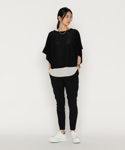 Precious Mild / プレシャスマイルド カットソー | ブラック×ストライプ アンサンブル | 詳細3