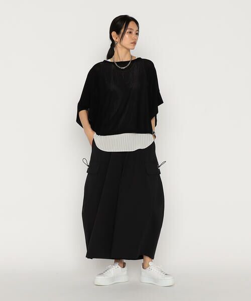 Precious Mild / プレシャスマイルド カットソー | ブラック×ストライプ アンサンブル | 詳細4