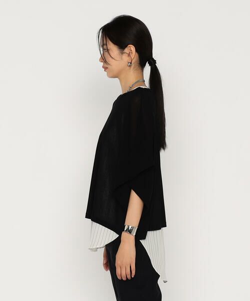 Precious Mild / プレシャスマイルド カットソー | ブラック×ストライプ アンサンブル | 詳細7