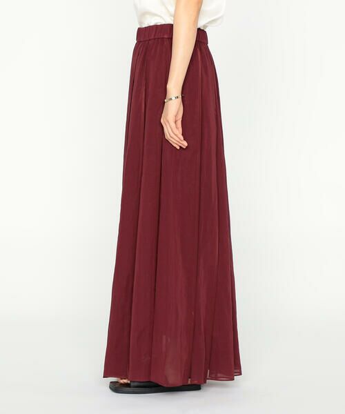 Precious Mild / プレシャスマイルド ロング・マキシ丈スカート | 100/2オーガンジー洗い加工 パイピングタックスカート | 詳細12